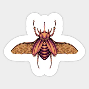 Chalcosoma Atlas Dynastid beetle Sticker